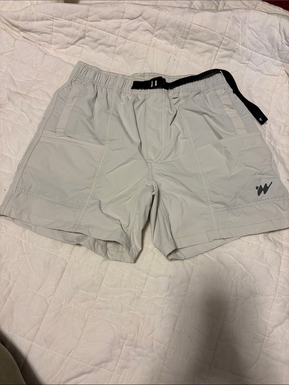 Without Walls Athletic Shorts with Black Web Belt